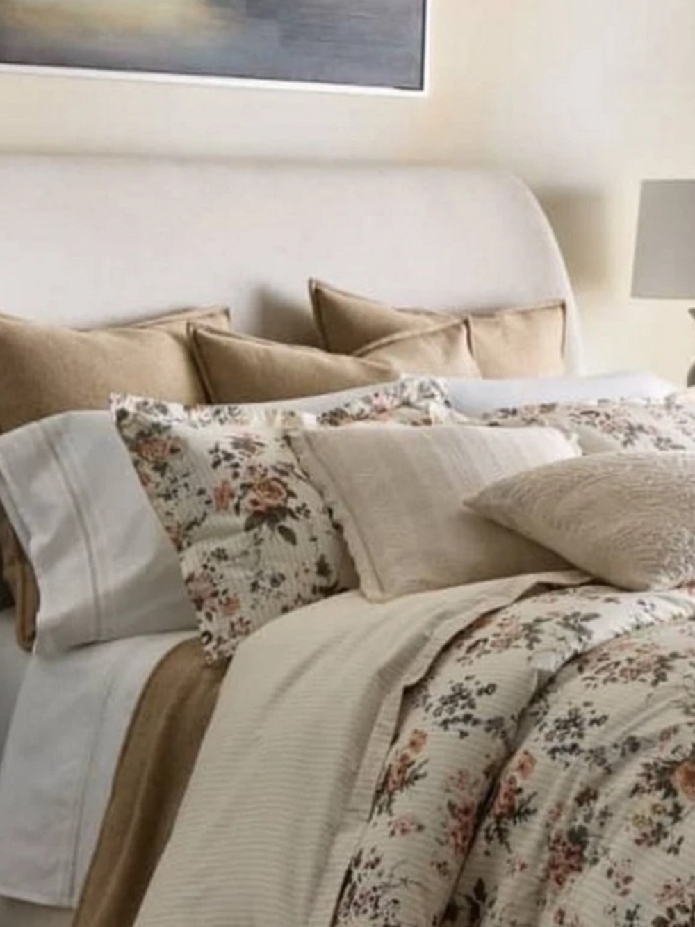 Ralph Lauren Thompson Floral Stripe Set Of 2 Standard Pillow Shams $370 NWT - Picture 13 of 13